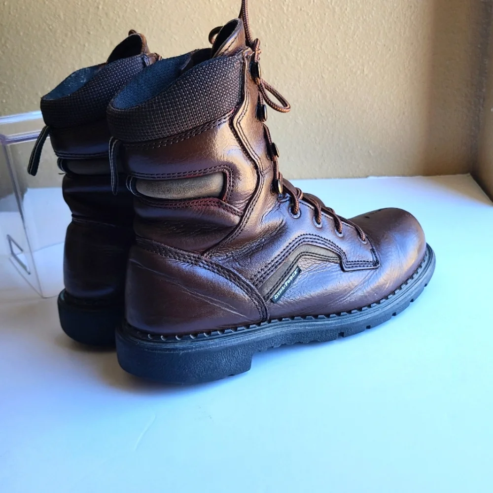 RED WING BOOTS Dyna Force -STEEL TOE INSULATED WORK BOOTS Men size 8.5 - Picture 10 of 12